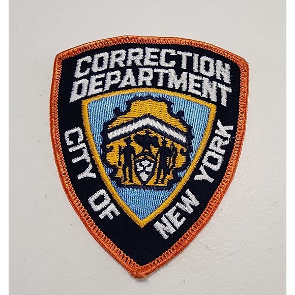Correction Department City Of New York Embroidered Iron-On Patches Set Of 2 - Picture 3 of 8